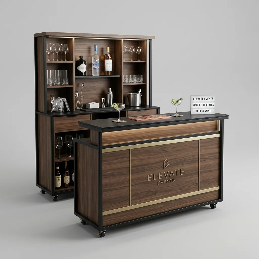Mobil bardisk utleie for arrangementer i Cagliari