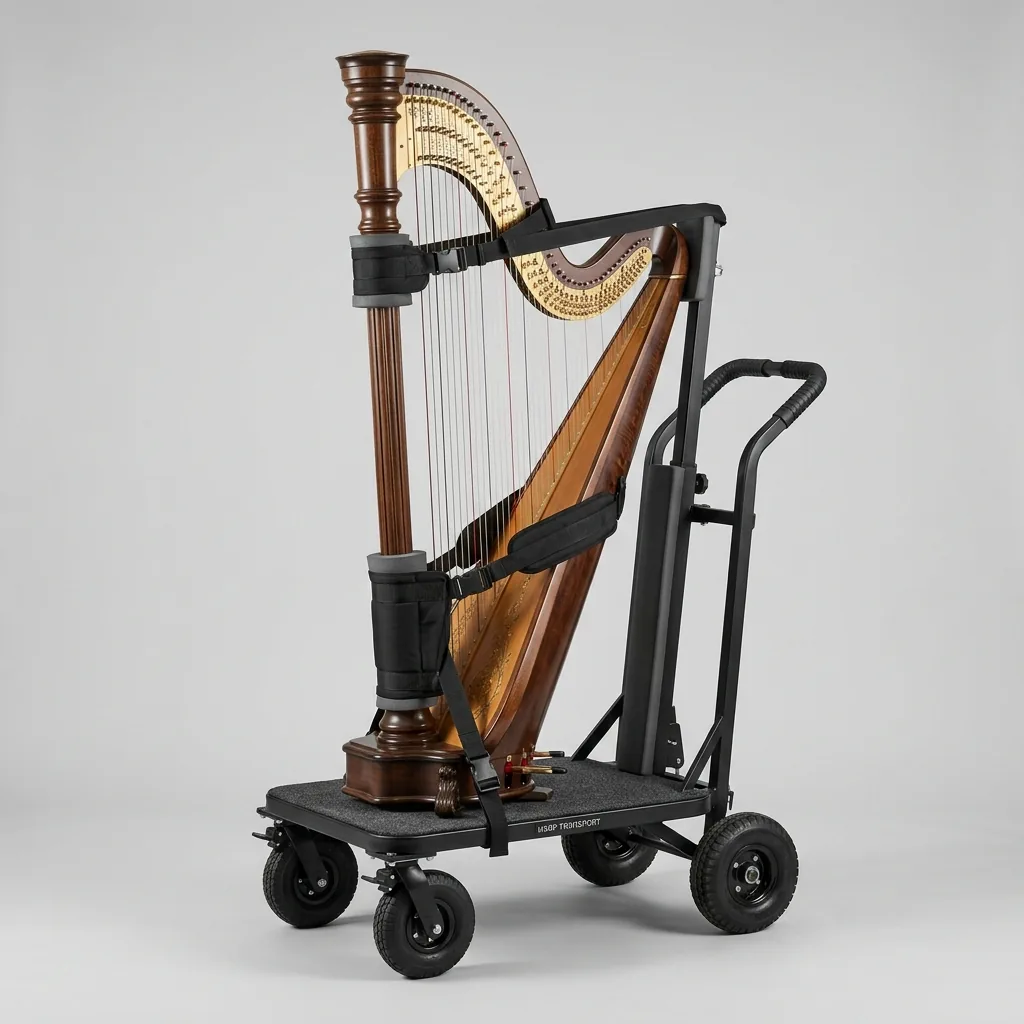Harpetransportvognutleie i Cagliari (harpe, instrumenter, konserter, arrangementer)